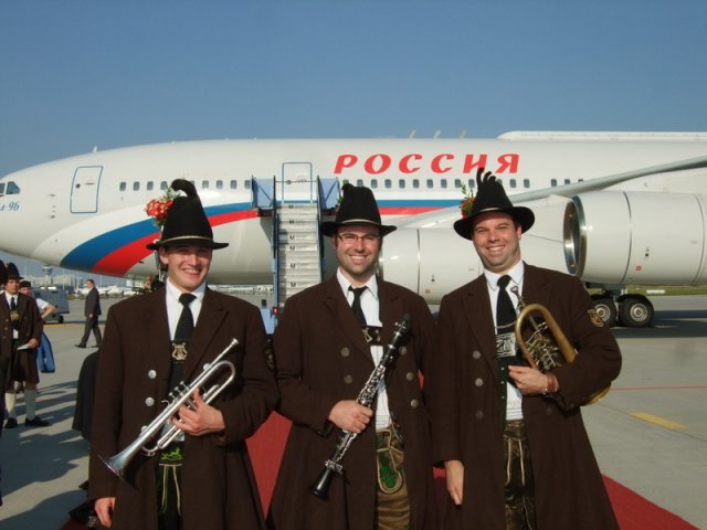 2009 Verabschiedung des Russischen Präsidenten Medvedev