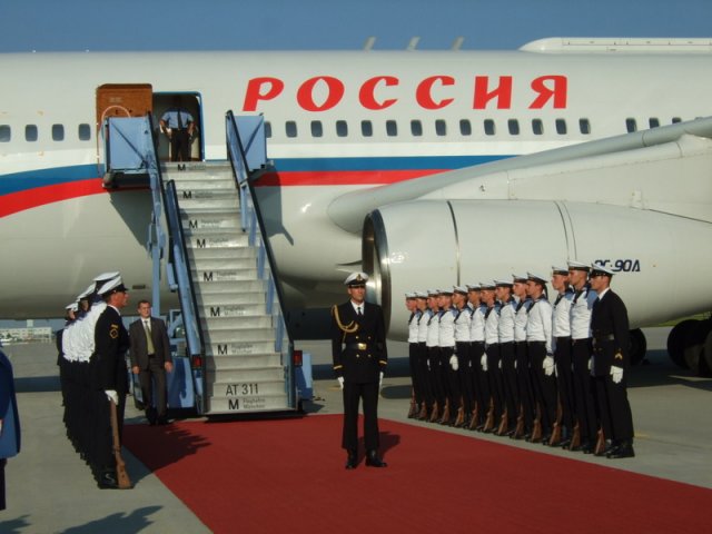 2009 Verabschiedung des Russischen Präsidenten Medvedev